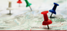 Colored pushpins on a map indicating that there are multiple Pet Pros locations in Washington and Oregon.